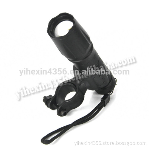 Boruit T6 2665 LED Tactical Led Flashlight Bike Light Rechargeable Torch with Rotating Bike Clip